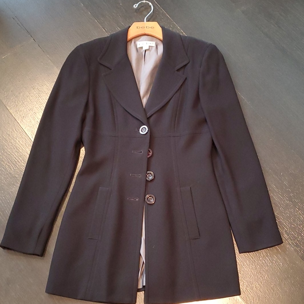 Bebe Classic Black Blazer size 2